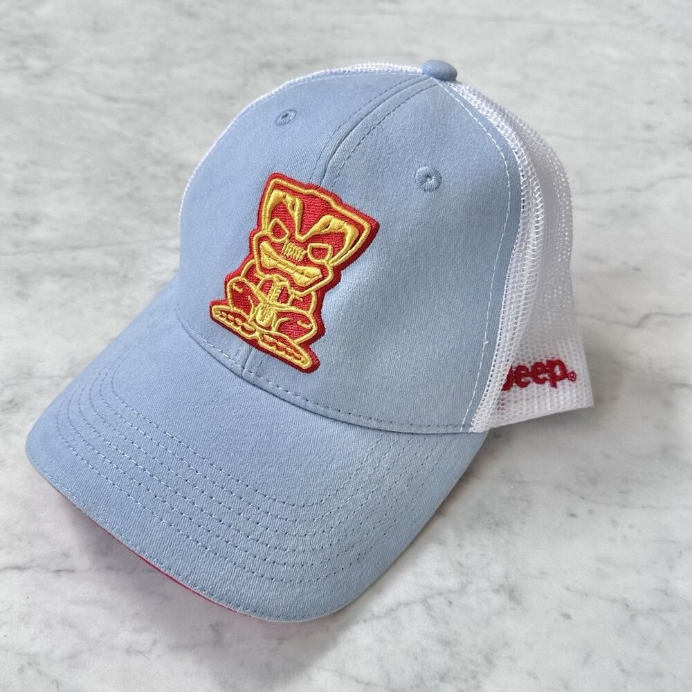Jeep Tiki Cap Logo Trucker Baseball Hat Men's Cotton One Size Fits All